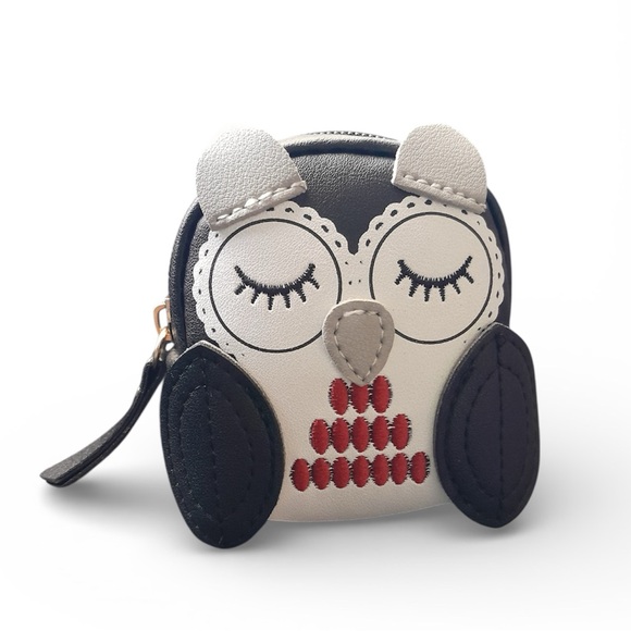 Owl Mini Backpack Coin Purse Keychain Bag Charm - Picture 5 of 13
